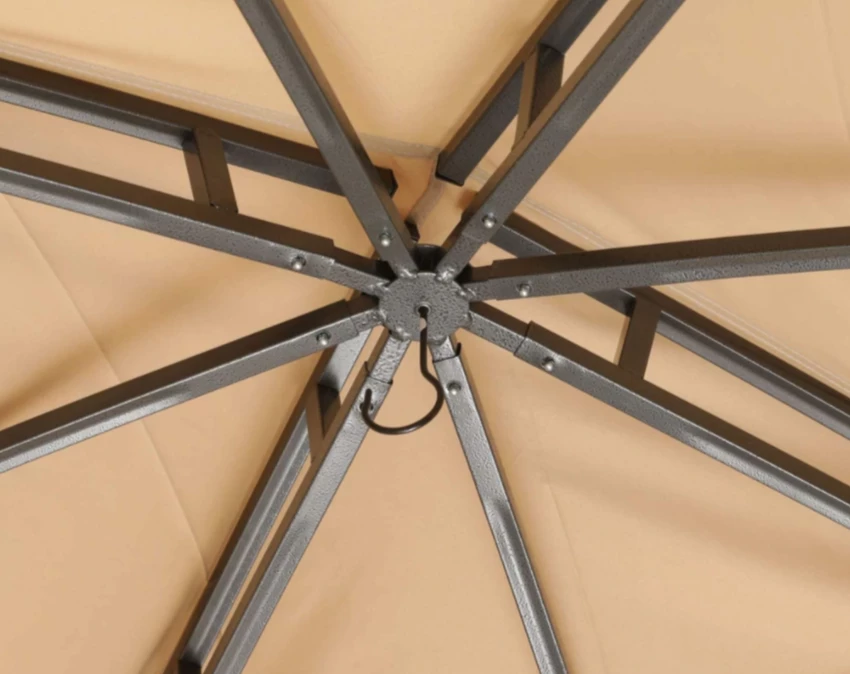 Gazebo Parts Direct Allen & Roth Inspired 10x12 Patio Garden Gazebo With Mosquito Netting + Double Soft-top