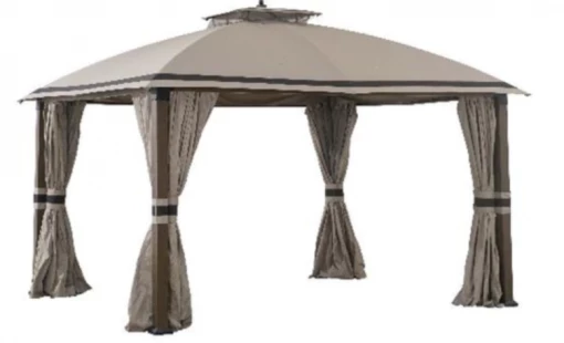 Gazebo Parts Direct Y Light Grey+Black Replacement Curtain For Eagle Brooke Soft Top Gazebo (10X12 Ft) A101007600 Sold At Big Lots US