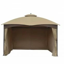 Gazebo Parts Direct Lowes Allen And Roth 10 X 12 Gazebo Universal Privacy Curtains TPGAZ17-002 Flash Sale Catalog