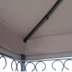 Gazebo Parts Direct Sunjoy Khaki+Dark Brown+Capulet Olive Replacement Canopy For Classic Scroll Gazebo (10X12 Ft) L-GZ288PST-4D Sold At Walmart CA Catalog