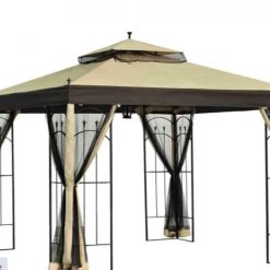 Gazebo Parts Direct Replacement Canopy For Double Arch Gazebo (10X10 Ft) L-GZ038PST-3 Sold At Big Lots Catalog