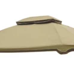 Gazebo Parts Direct Light Brown Replacement Canopy For Terrace Gazebo (10X12 Ft) L-GZ454PST-C