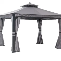 Gazebo Parts Direct Gray Replacement Curtain For Soft Top Gazebo (10X12 Ft) L-GZ1140PST-G Catalog