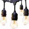 Gazebo Parts Direct 3 Pack 48 FT Outdoor String Lights Commercial Great Weatherproof Strand Edison Vintage Bulbs 15 Hanging Sockets, UL Listed Heavy-Duty Decorative Café Patio Lights For Bistro Garden Catalog