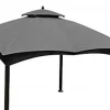 Gazebo Parts Direct Catalog Lowes Allen And Roth 10 X 12 Gray Gazebo Canopy New G-12S004B-1/GF-12S004BT FLASH SALE TODAY