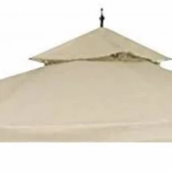 Gazebo Parts Direct 10'x10' Water Resistant Canopy Top Replacement For Arrow Gazebo Dual Tier Beige Outdoor Garden Yard Patio Cover