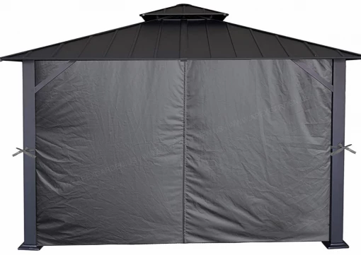 Gazebo Parts Direct Catalog Universal Lowes Allen And Roth 10 X 12 Replacement Curtain Grey All Four Curtains With Snap Rings