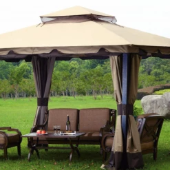 Gazebo Parts Direct Monterey Gazebo 4-Panel Replacement Curtain Set