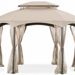 Gazebo Parts Direct Replacement Netting For The Manhattan Oval Gazebo - Beige Catalog
