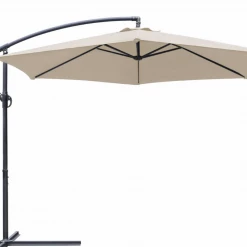 Gazebo Parts Direct Offset Umbrella 10FT Cantilever Patio Hanging Umbrella Outdoor Market Umbrella With Crank And Cross Base (Beige) Catalog