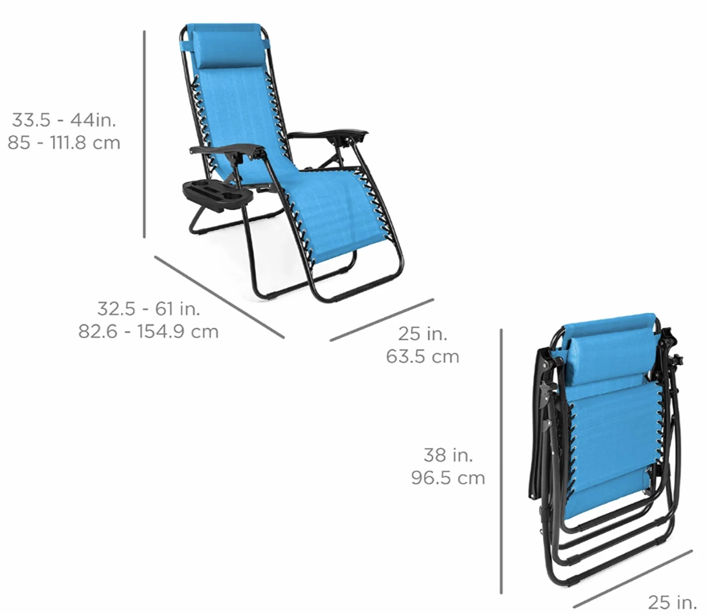 Gazebo Parts Direct Copy Of Set Of Two Adjustable Zero Gravity Lounge Chair Recliners For Patio, Pool W/Cup Holders - Catalog