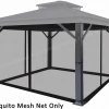 Gazebo Parts Direct Universal 10 X 12 Gazebo Mosquito Netting Screen Black Catalog