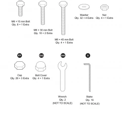 Gazebo Parts Direct HARDWARE KIT FOR LOWES ALLEN AND ROTH GAZEBO TPGAZ17-002 Catalog