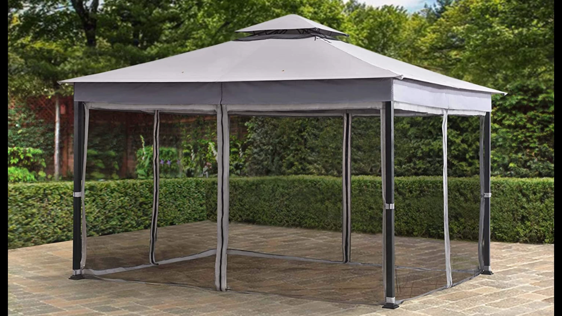 Gazebo Parts Direct Original Replacement Canopy For Allen+Roth Easy Up Gazebo (10X12 Ft) L-GZ472PST-I Sold At Lowe's, Light Grey Catalog