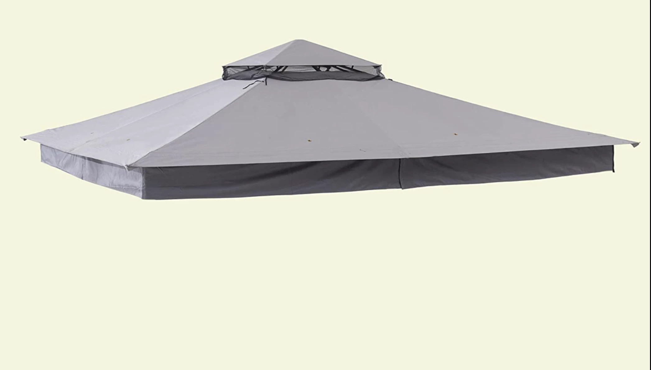 Gazebo Parts Direct Sunjoy Original Replacement Canopy For A+R Easy Up Gazebo (10X12 Ft) L-GZ472PST-I Sold At Lowe's, Light Grey Catalog