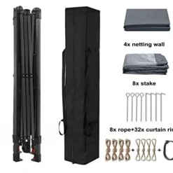 Gazebo Parts Direct Catalog 13'x13' Gazebo Tent Outdoor Pop Up Gazebo Canopy Shelter With Mosquito Netting (Gray)