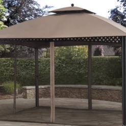 Gazebo Parts Direct Oakmont Gazebo Replacement Mosquito Screen 10x12 Sold At Big Lots Catalog