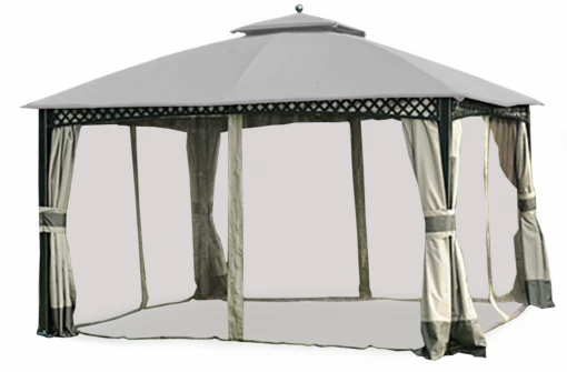 Gazebo Parts Direct Catalog Windsor Original Replacement L-GZ717PST-C 10x12 Canopy For Windsor Sold At Big Lots Beige