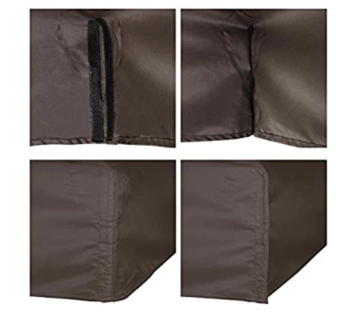 Gazebo Parts Direct 12'x12' Gazebo Top Replacement For 2 Tier Outdoor Canopy Cover Coffee