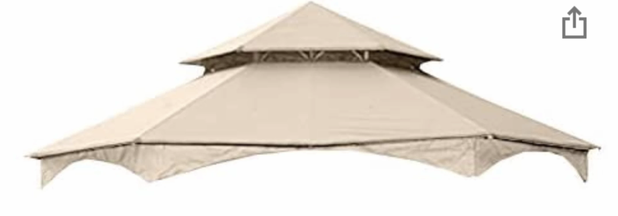 Gazebo Parts Direct Catalog Replacement Canopy For The Southbay Hexagon Gazebo - Standard 350 - Beige