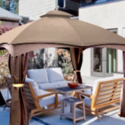 Gazebo Parts Direct Catalog Lowes Allen And Roth 10 X 12 Gazebo Canopy New G-12S004B-1/GF-12S004bt FLASH SALE