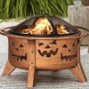 Gazebo Parts Direct HALLOWEEN 30 In. Jack-o-lantern Round Wood Burning Firepit With Poker Catalog