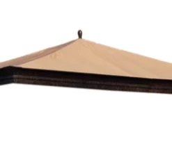 Gazebo Parts Direct Khaki Replacement Canopy (Deluxe Version) For Sean Conway Gazebo (10X12 Ft) G-GZ107PST-06 Sold At Target