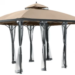 Gazebo Parts Direct Somerset Gazebo L-GZ212PCO-B Replacement Curtain Set Beige Catalog