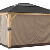 Gazebo Parts Direct Catalog SunJoy Universal Curtains For 13 Ft. × 15 Ft. Wood-Framed Gazebos