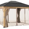 Gazebo Parts Direct Catalog Sunjoy Universal Curtains And Mosquito Netting For 11 Ft. ×11 Ft. Wood-Framed Gazebos