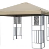 Gazebo Parts Direct Catalog Sunjoy Khaki+Dark Brown Replacement Canopy For Sutton Gazebo (10X10 Ft) L-GZ494PST-E Sold At Canadian Tire