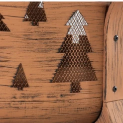 FIREPLACE Catalog 30 In. Tree Motif Round Wood Burning Firepit