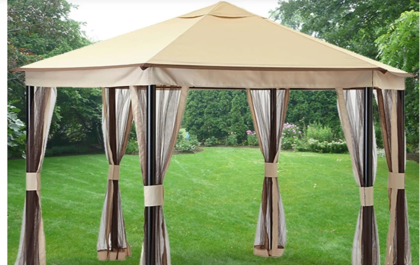 Gazebo Parts Direct Replacement Canopy And Netting For Hex Pavillion - RipLock 350 Catalog